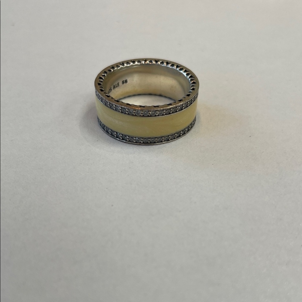 Pandora Silver and Enamel Band Ring